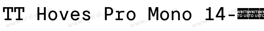 TT Hoves Pro Mono 14字体转换 TT Hoves Pro Mono 14字体转换